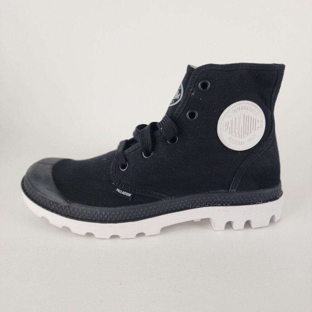 Palladium Blanc Hi 72886002 Black Outdoor Hiking Canva Size 5 Men = 6.5 Women